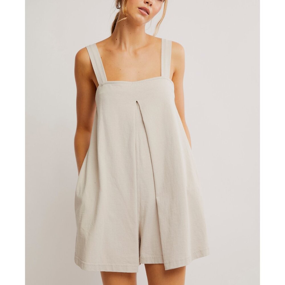 FREE PEOPLE Nichola Romper / Pumice Stone - Picture 3 of 9
